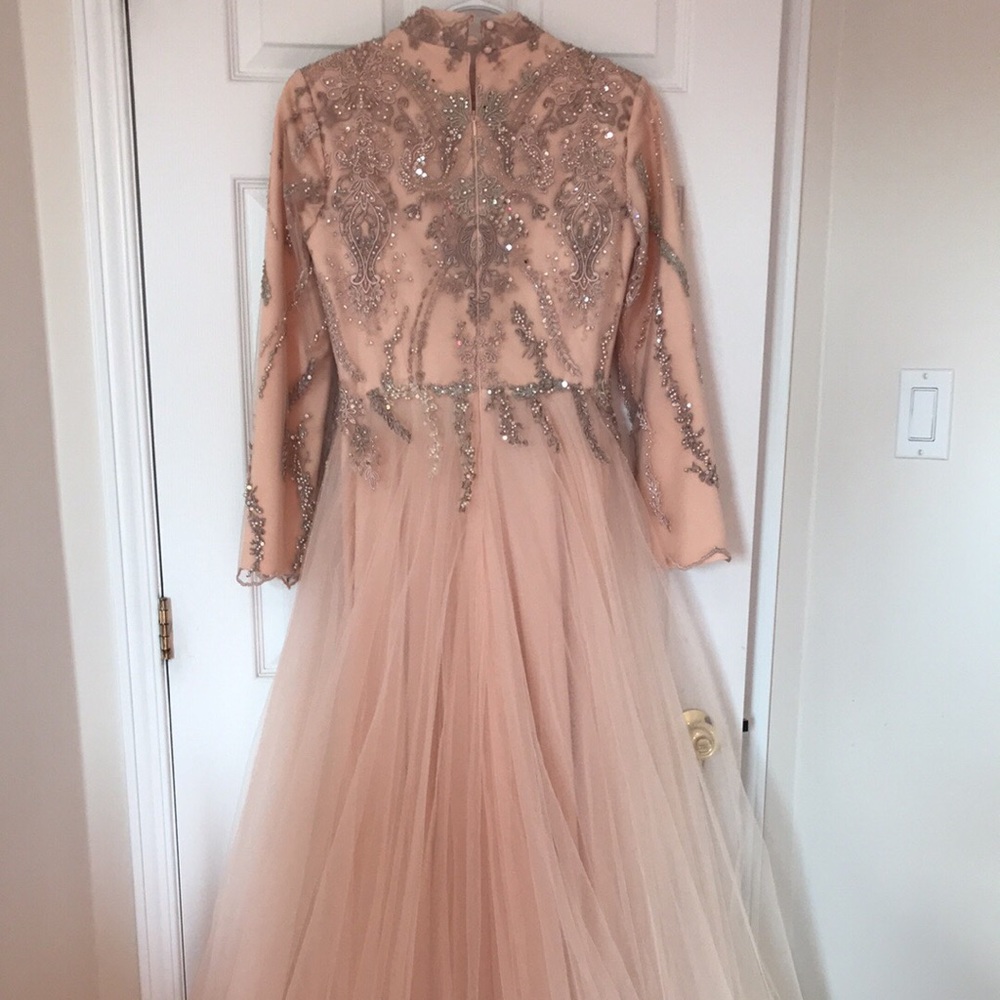 Full sleeve long evening gown - Picture 7 of 7